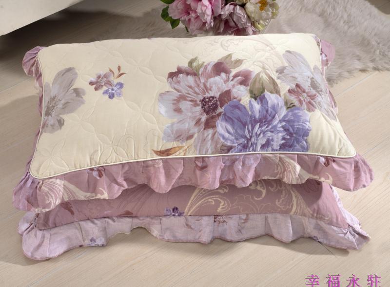 Chần bông trải giường cotton phong cách Châu Âu bedless giường váy mảnh duy nhất cotton cộng với cotton bed cover giường với giường baffle