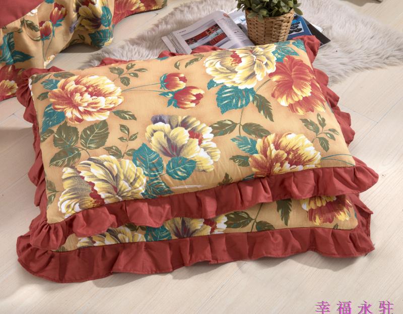 Chần bông trải giường cotton phong cách Châu Âu bedless giường váy mảnh duy nhất cotton cộng với cotton bed cover giường với giường baffle