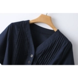 Приталенное платье, юбка для матери для отдыха, из хлопка и льна, короткий рукав, свободный крой