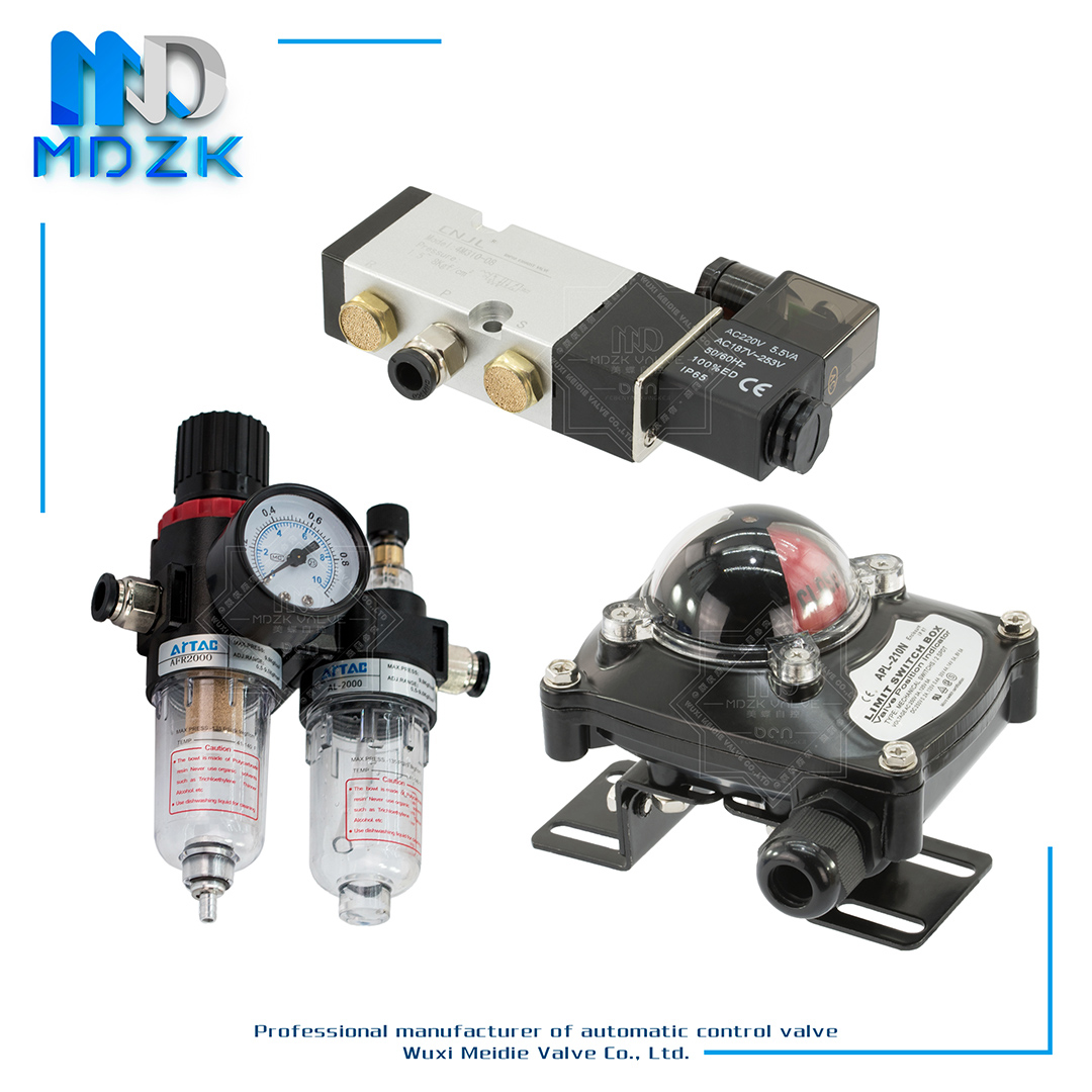 MMDZK Beauty butterfly Self-control Pneumatic butterfly valve Professional 4M310 explosion proof solenoid valve Back to letter filter 4M210
