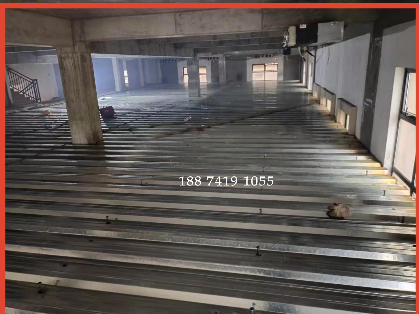 Changsha builds steel structure attic No. 12 channel steel I-beam square steel design and decoration workshop compartment attic platform