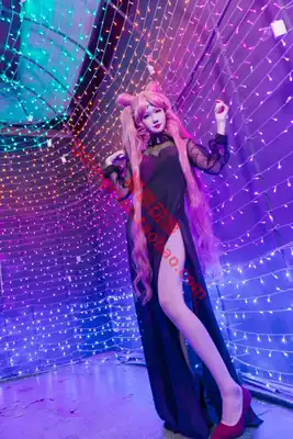 Beautiful girl warrior little rabbit black dress cosplay custom to undertake all kinds of animation clothing wig customization