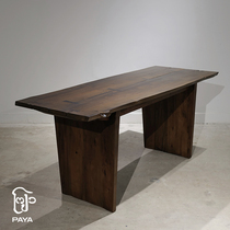 Paya ancient wood Nakajima George style Japanese log long table dining table tea table office desk large board table