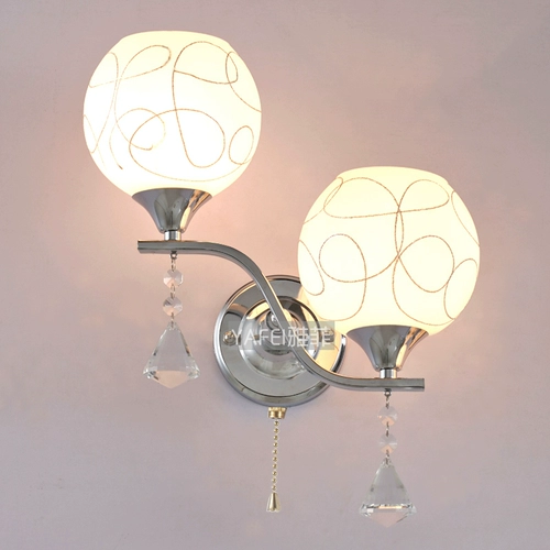 Бра для кровати, современный и минималистичный фонарь для гостиной для беседки, креативный светодиодный переключатель для коридора, в американском стиле