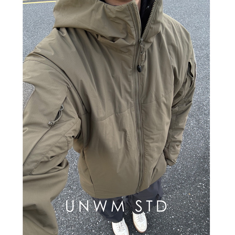 Unwm Autumn and Winter Astro Boy Outdoor Thermal Insulation Cold-Proof Military Bird Three-Proof Warm Tactical Functional Hooded Padded Jacket