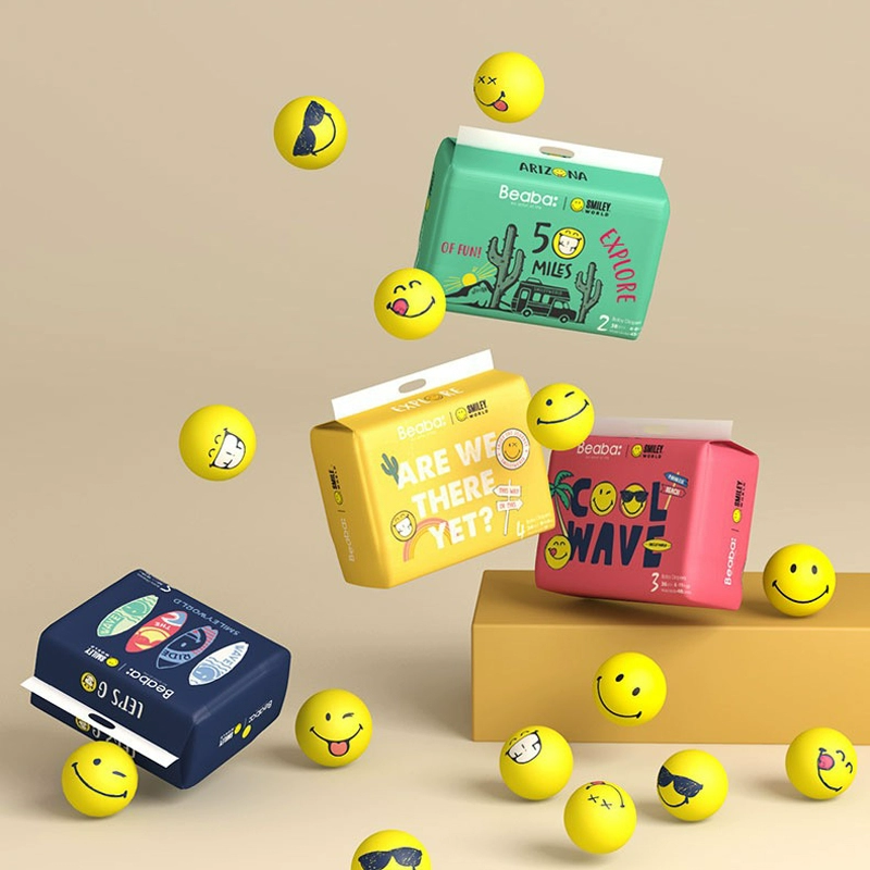 BEABA baby smiley Joint baby tã tã siêu mỏng thoáng khí cho bé - Tã / quần Lala / tã giấy