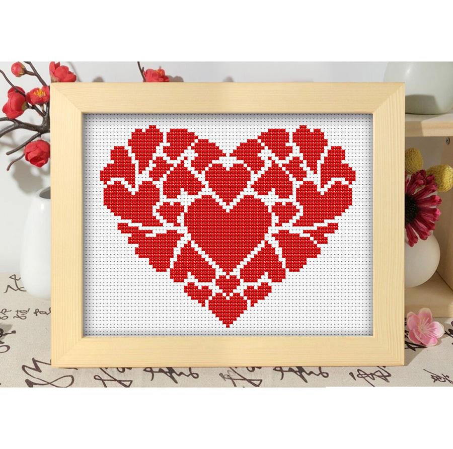 Cross stitch desktop ornaments China map world map optional finished or semi-finished products
