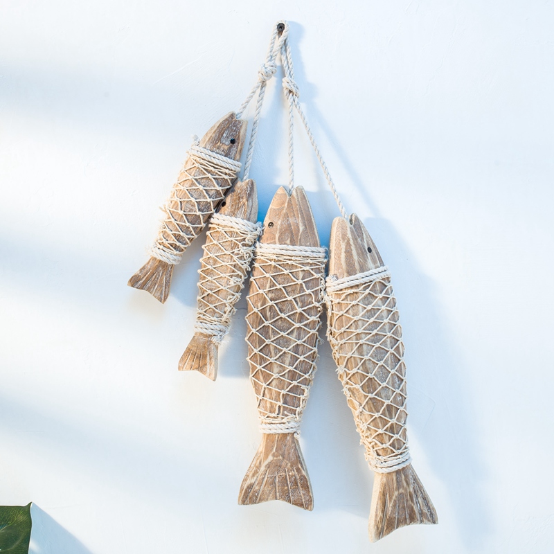 Mediterranean retro fish hanging string ornaments B & B hotel personality wall decoration dining room home wall decoration hanging decoration