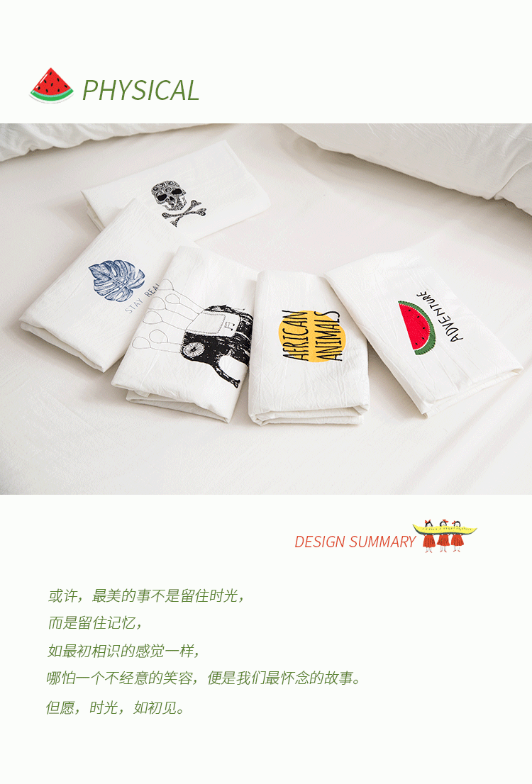 Giặt bông in vỏ gối Bộ đồ giường mới ôm gối ôm bông cotton đơn gối tựa lưng sofa gỗ