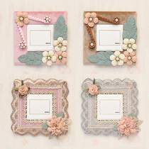 Button type non-stick wash cloth lace switch frame set 86 type European socket wall sticker dustproof decorative sticker