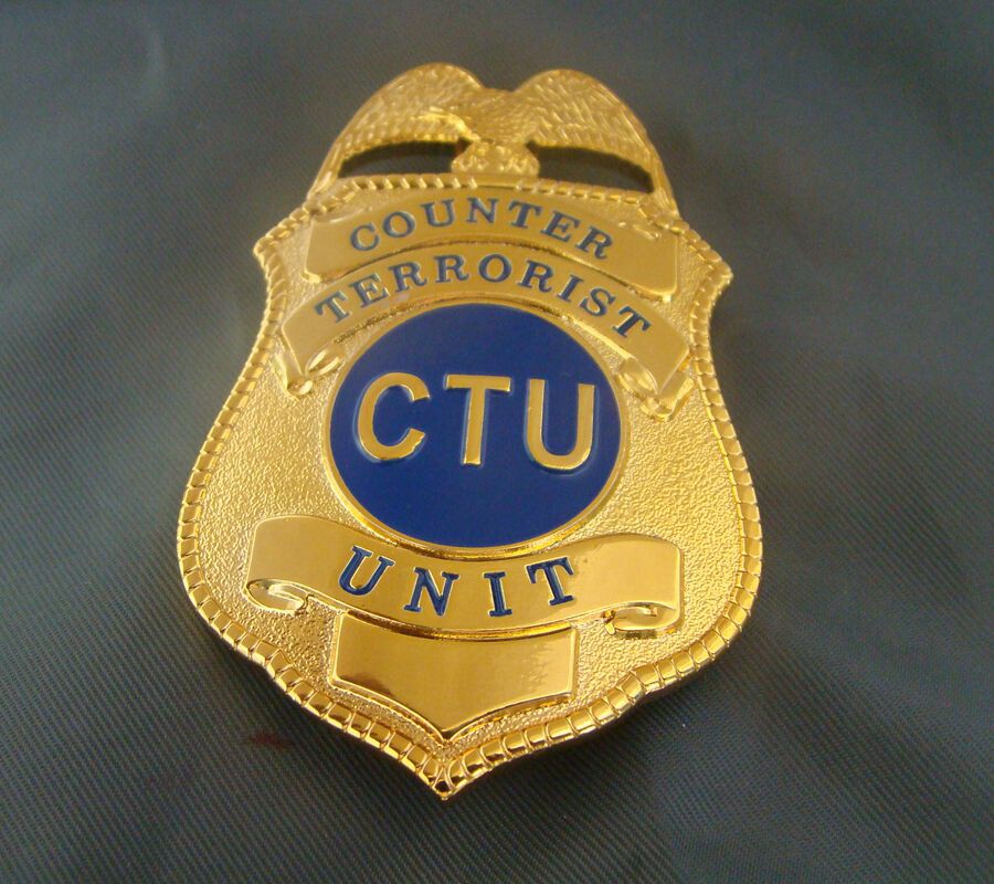 American Badge American CTU Metal Badge Badge Pure Copper