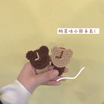 A small leather set leather gluten bracelet bracelet bracelet with a little ancestor given to a boyfriend a pair of wrists and a pair of wrists.