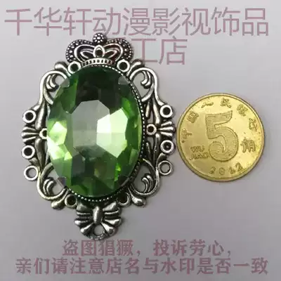 千华轩树脂宝石紫罗兰永恒花园薇尔莉特动漫同款胸针项链 Cosplay