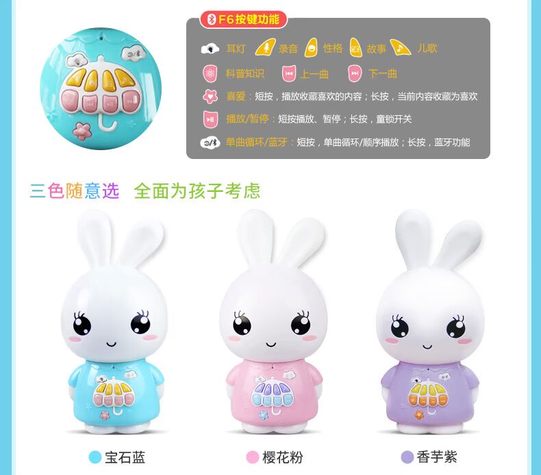 Lửa thỏ G6 máy giáo dục sớm F6S máy câu chuyện thông minh WiFi trẻ sơ sinh trẻ em đồ chơi trẻ em MP3 có thể sạc lại robot đối thoại bằng giọng nói