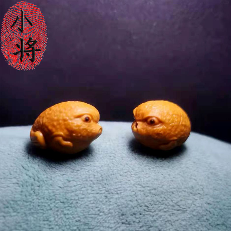 【Little Warrior Carving】Olive Stone Carving Cute Puffer Fish Pendant Single Piece Price 【Little Warrior Carving】Olive Stone Carving Cute Puffer Fish Pendant Single Piece Price