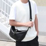 LINSHI TASKS Кожаная сумка через плечо, спортивная сумка на одно плечо для отдыха, нагрудная сумка, из натуральной кожи