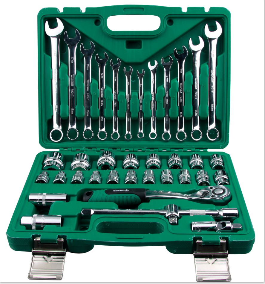 Table Yens 37 Pieces Kit Sets Wrench Suit Large Quick Bend Shank Ratchet Plum Open Wrench Sleeve