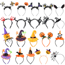 Halloween jewelry headgear headgear hoop pumpkin hat wizard hat witch hat witch hat dress props children props