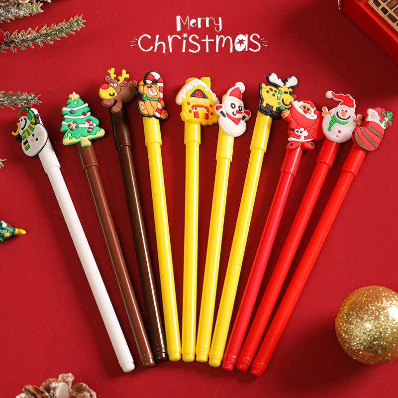 Christmas Small Gifts Christmas Middle Sex Pens Children's Prizes Gift Kindergarten Elementary School Kids Creative Cartoon Stationery