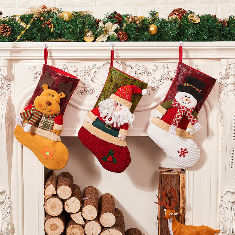 Christmas Decorations Christmas Tree Decorations Elk Snowman Seniors Christmas Socks Gift Bags Christmas Socks Decorations