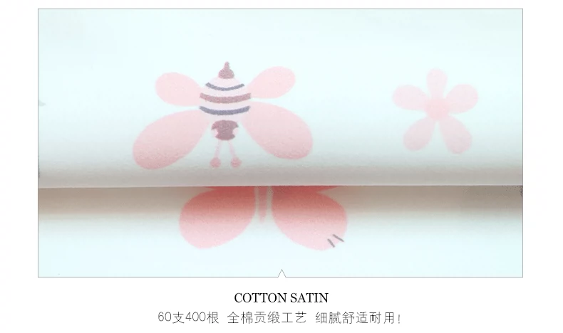 LInPURE màu xanh bạch kim trẻ em giường bốn mảnh bộ đồ giường cotton tuyệt vời thời thơ ấu