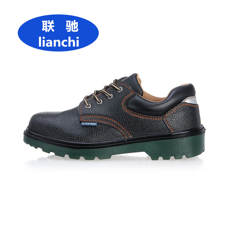 Lianchi labor protection shoes safety shoes work shoes steel head solid bottom PU bottom bag breathable anti-smashing anti-stab