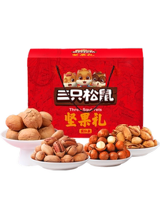 【三只松鼠_坚果大礼包1763g/9袋】网红健康零食每日坚果休闲食品