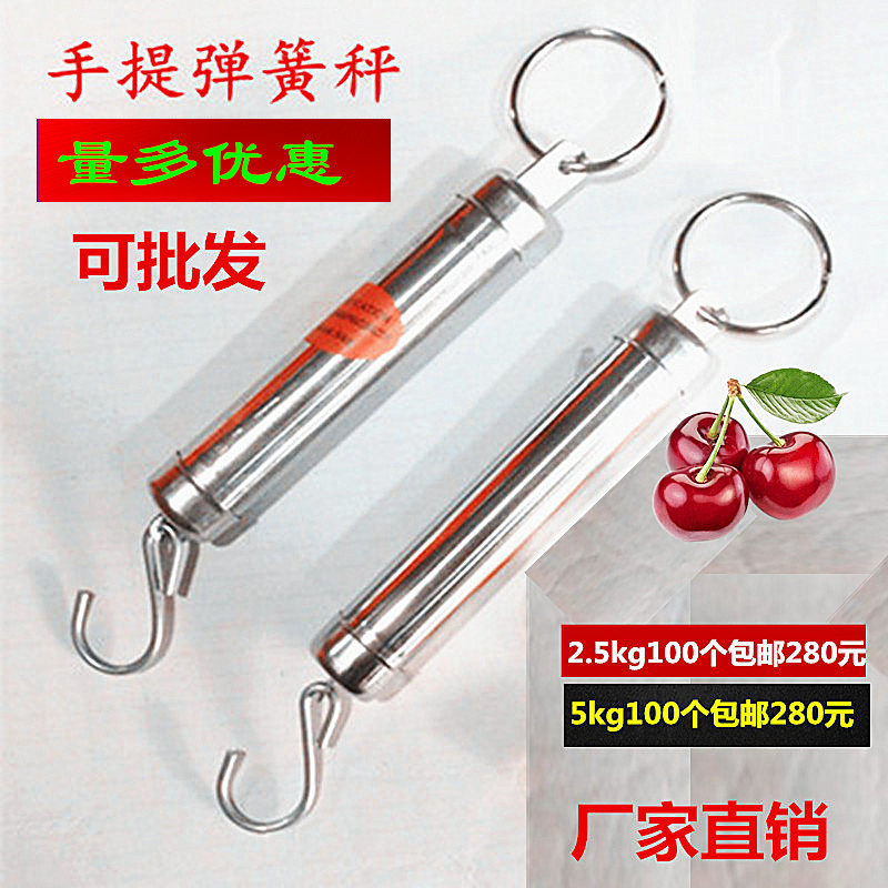 5 kg stainless steel spring scale portable high precision home handheld machinery says hanging mechanism says 5Kg mini delivery