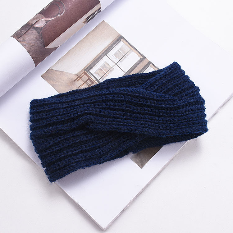 Tóc bồng bềnh Hàn Quốc mũ len đỏ dệt kim headband nữ phụ kiện tóc ngọt ngào vẻ đẹp ngọt ngào nữ tiara headband rộng vành nơ kẹp tóc
