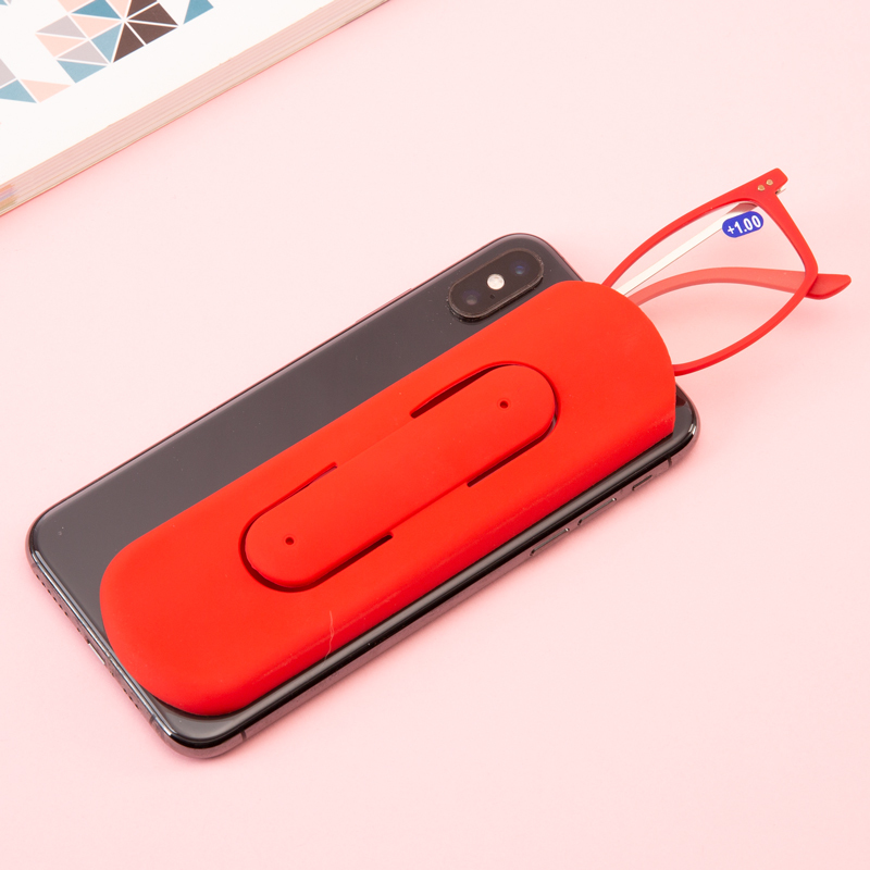 Reading Glasses for Middle-Aged and Elderly People, High-Definition, Anti-Blue Light, Non-Fatiguing, High-End, with Mobile Phone Holder, Ultra-Thin, Unisex Presbyopic Glasses