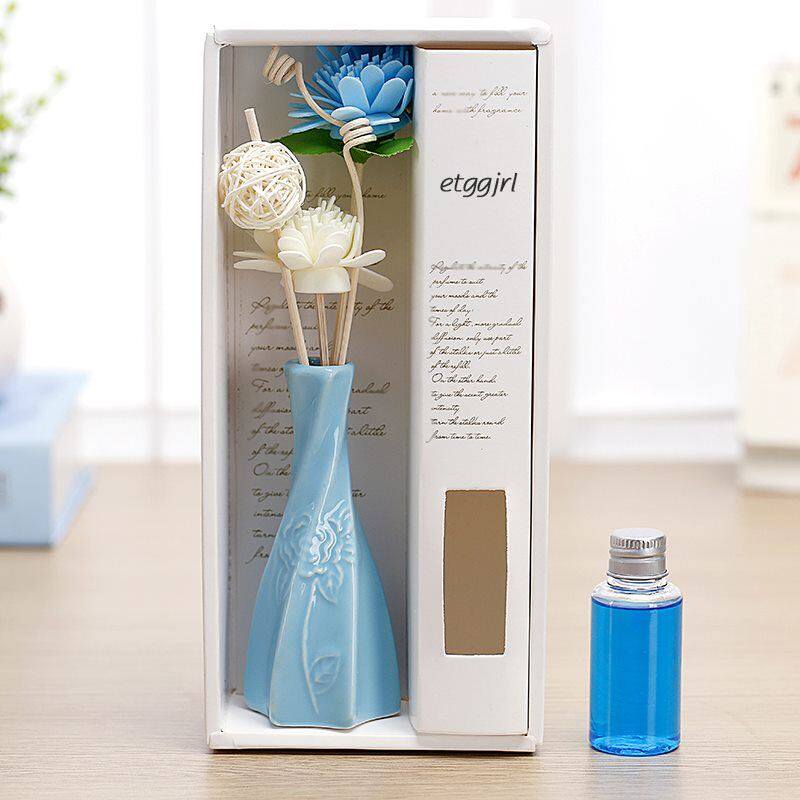 Perfume vase with small floral home without fire incense air freshener ceramic bottle rattan dry flowers room hem