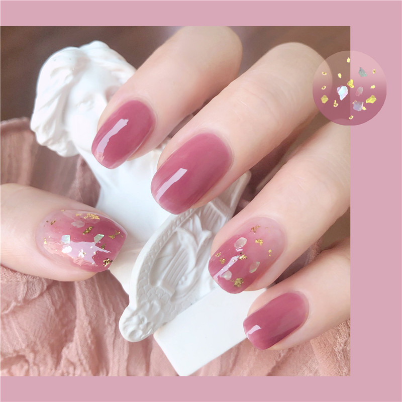 The nail polish on the coating foot is free of test speed dry chia oil glue odorless without baking fast dry students to white net red naked