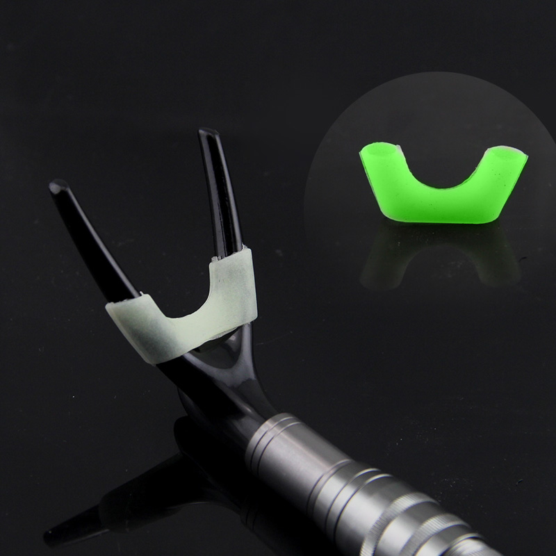 Fishing Outdoor Luminous Soft Rubber Cover Fishing Rod Bracket Y Head Luminous Cap Anti-slip Rod Guard Luminous Cover