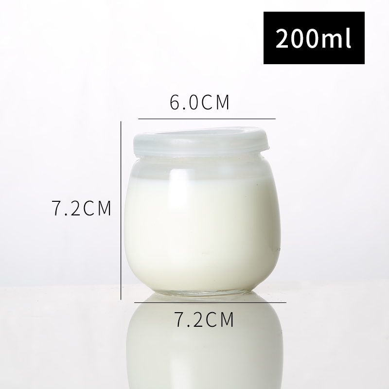100ml thủy tinh không chì hành tinh béo pudding chai mousse cốc có nắp cốc sữa chua nhiệt độ cao khuôn nướng - Tự làm khuôn nướng khuôn làm bánh cá