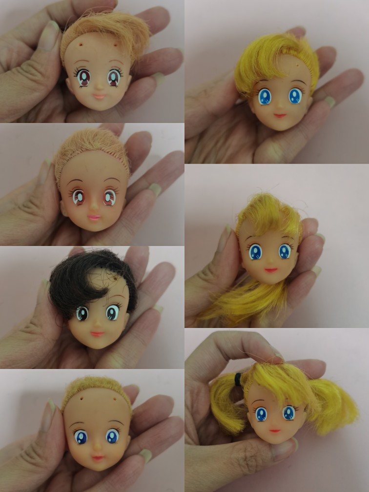 Genuine Beauty Less Female Warrior Doll Sailor Gold Star Mars Neptune Moon Small Rabbit Eva's Head Blemish