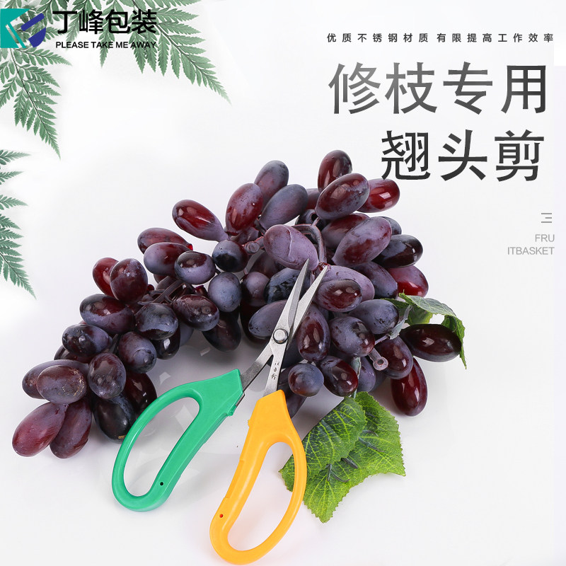 Spot teething Grape Scissors Repair Branch Scissors Fruit Supermarket Scissors Gardening scissors Dingfeng Packaging 