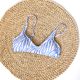 Amber single women's bikini swimsuit sexy hot spring vacation suit printed beach swimsuit with pad ຫນ້າເອິກ