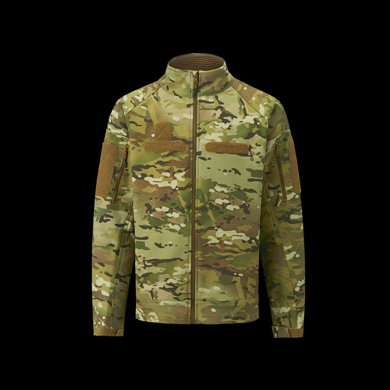 American-Made Beyond Clothing A5 Multicam Camouflage All-Weather Orange Peel Fleece-Lined Thickened Soft Shell Jacket