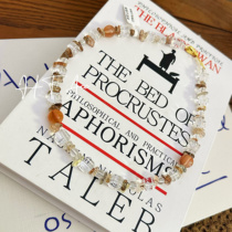 I Have You or Not Series Cynthia Natural Crystal Rabbit Fur 925 Necklace Clavicle Chain Necklace