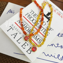 I have you or not series Dawalishi natural crystal agate necklace clavicle chain necklace