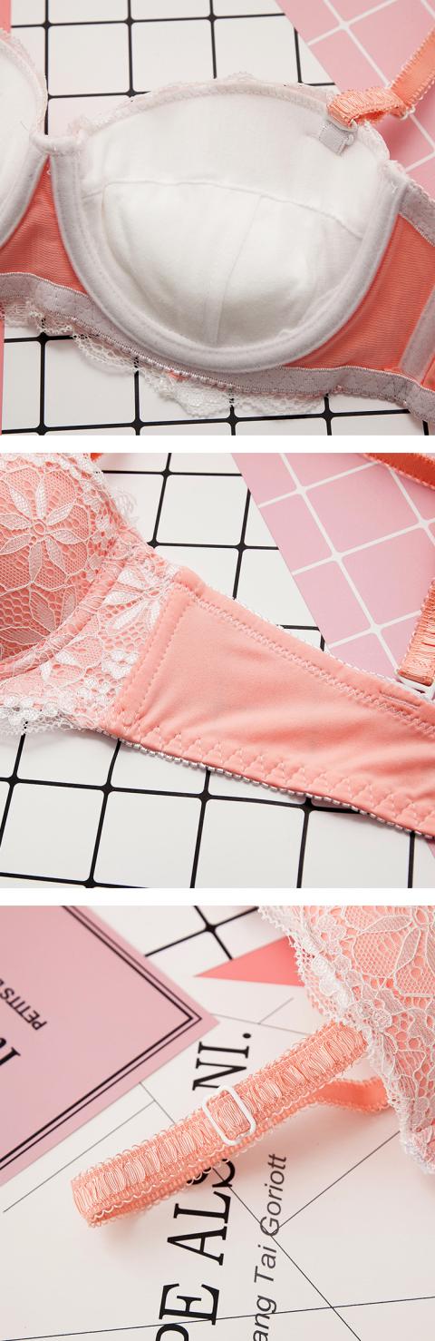 Ren 1/2 nửa ly mỏng mảnh áo ngực gợi cảm tụ tập nữ sinh đại học áo ngực bộ đồ lót áo bra đẹp