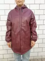 Бордовый из овечьей шерсти средней длины