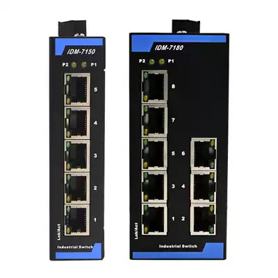 5 Ports, 8 ports, 16 industrial switches 12V24V 100 megabit industrial Ethernet switch rail switches