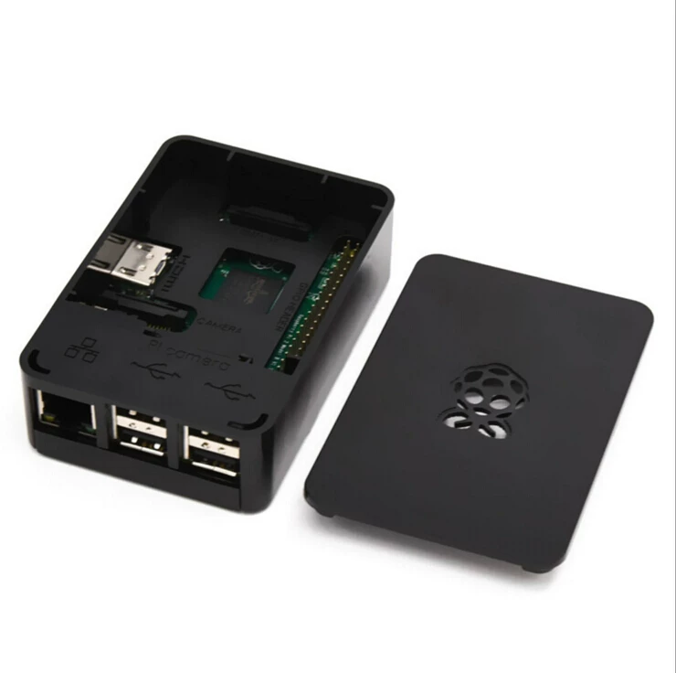 New Berry Pi Shell Black Raspberry Pi3 Оболочка 3-го поколения B+Специализация General