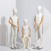 Full body cloth childrens model props movable hand display window childrens clothing store display stand dummy child model stand