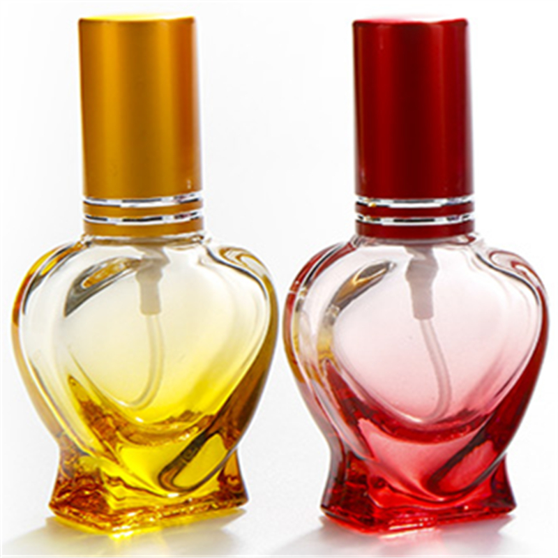 10ml color spray perfume bottle glass bottle spray bottle sub-bottling spray bottle love empty bottle