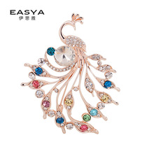 Oops brooch new Korean version peacock inlaid with brooch fashion girls clothes accessories Ithya chest flowers