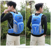 Summer ultra-light shoulder skin backpack folding bag mens and womens travel bag student light waterproof blue ball bag football bag