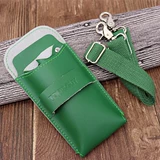 Машинка для стрижки волос, ножницы, поясная сумка, сумка через плечо для стрижки волос, простой и элегантный дизайн, из натуральной кожи