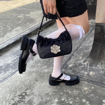 Small crowdsourced upper foot handsome and cool with personality chain square head Mary Jane womens shoes